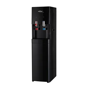 Classical black water cooler with gallon hidden