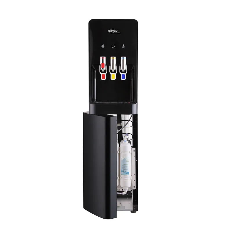 Slim Direct Connection Electric Compressor Cooling, Ambient And Piping Hot Water Dispenser