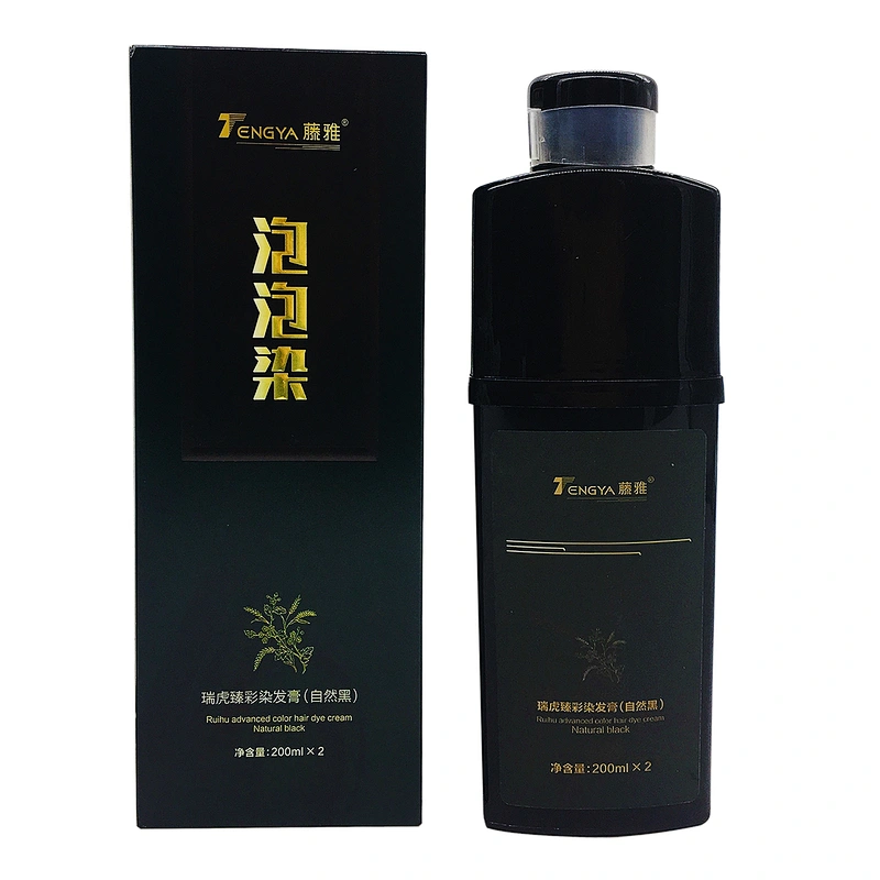 Magic 5 mins fast black bubble color shampoo in hair treatment OEM 400ml