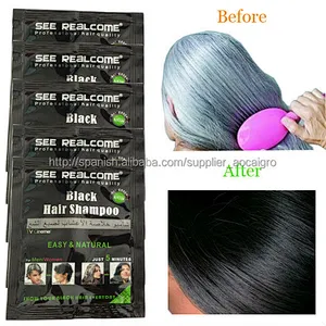 Manufacturer Natural Hair color shampoo Sachet black hair dye shampoo for Grey/Gray
