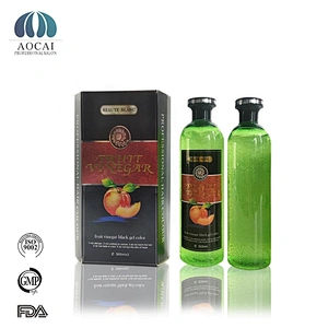 Fruit extract hair black hair color gel henna black green herb oil hair dye  500ml*2