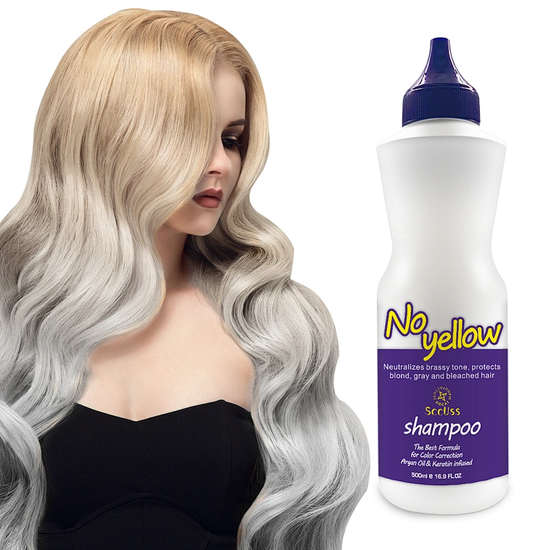 Best selling Shampoo Toner for Blonde Hair No Yellow Silver purple shampoo