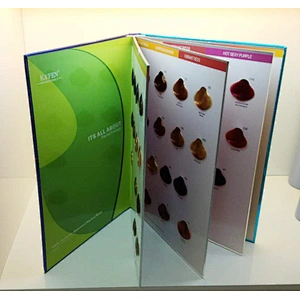 Factory price hair dye color chart hair color swatch book