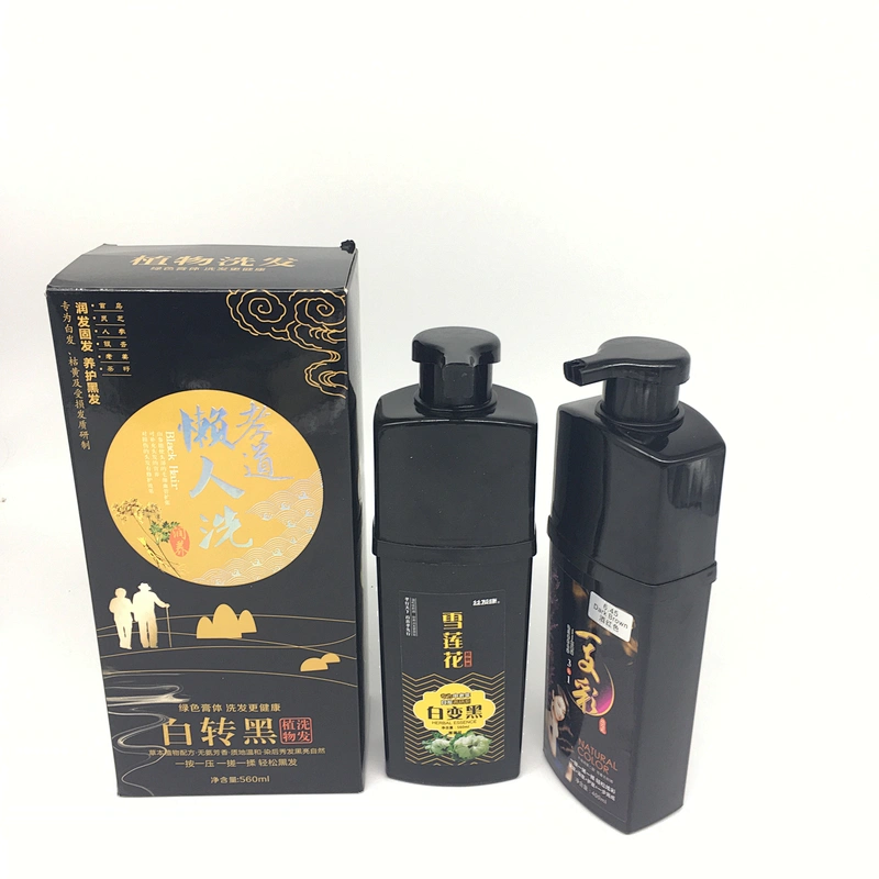 480ml private label herbal ginger hair dye shampoo india black hair colour
