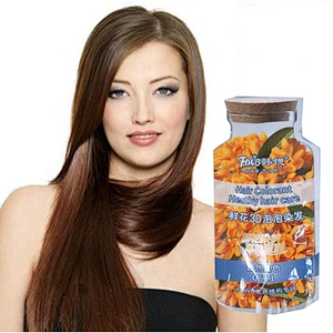 OEM Permanent Natural Hair Dye Color Colour Cream rich bubble hair colorant for Black hair