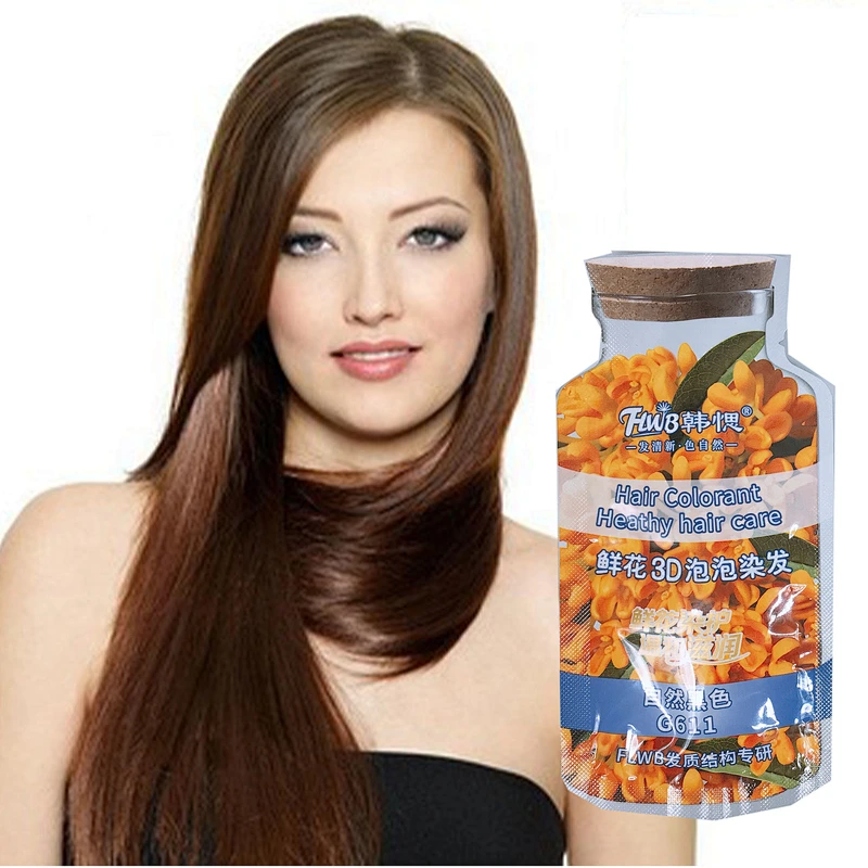 OEM Permanent Natural Hair Dye Color Colour Cream rich bubble hair colorant for Black hair