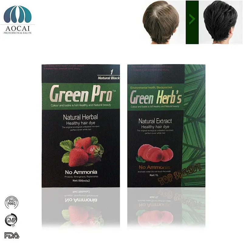 OEM High quality Fruit berry natural black hair gel oil care herbal hair dye