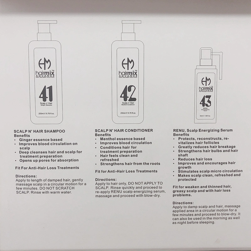 Oem odm hair regrowth shampoo conditioner set effective anti hair loss treatment