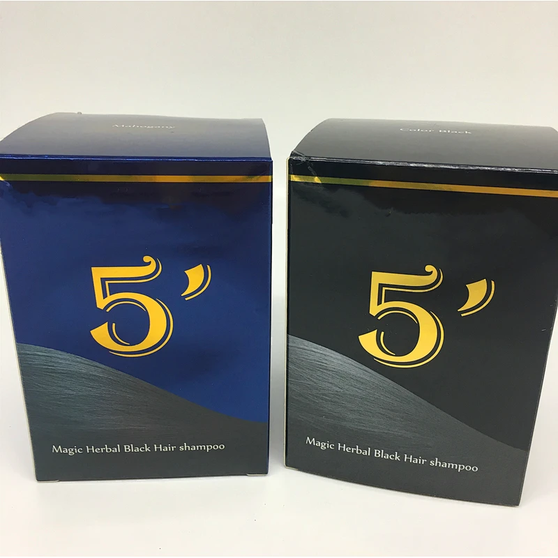 Private Label hair dye sachets black hair color shampoo home hair  dye cream