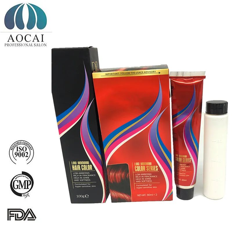 Home use anti-allergy hair color cream No ammonia No PPD hair coloring cream in hair dye