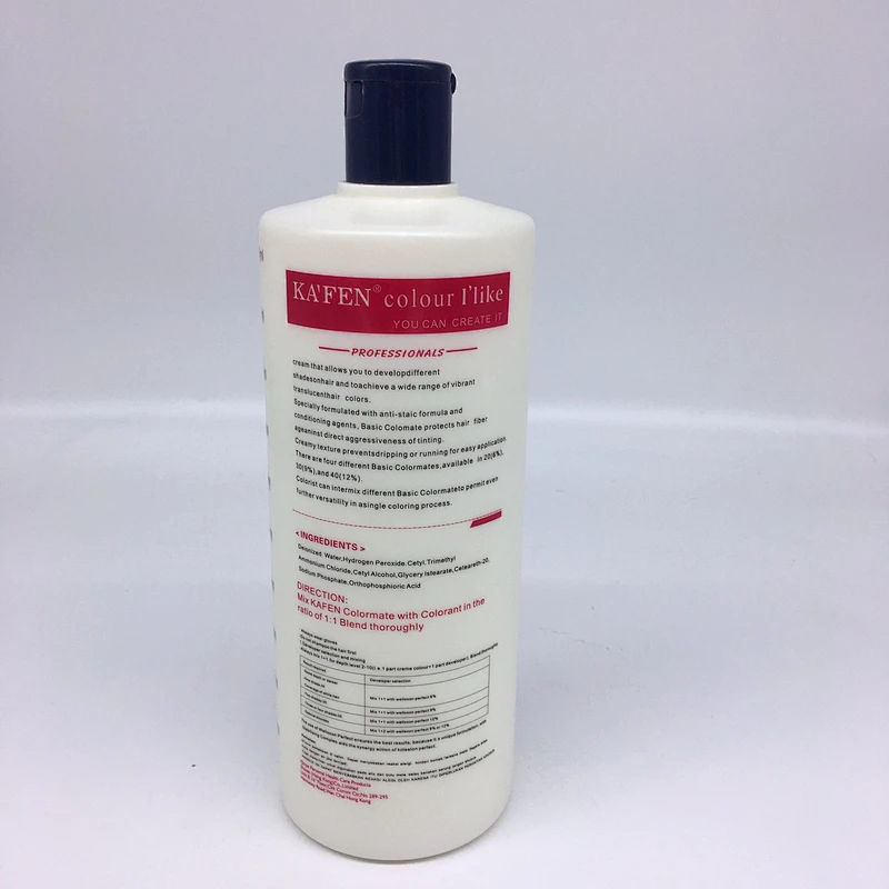OEM professional oxygen milk bleaching hair color oxidant cream