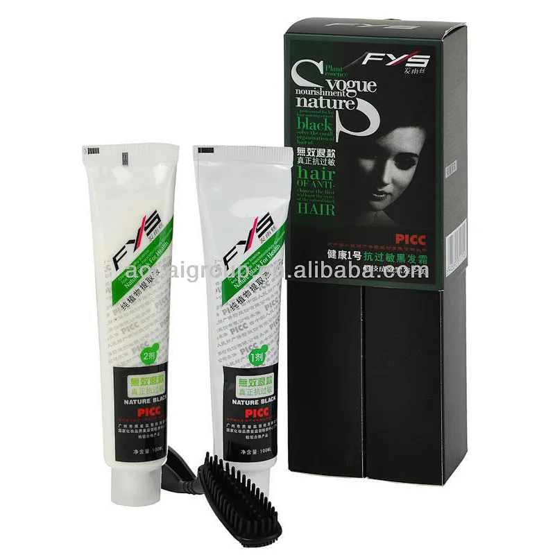 Ammonia free glitter tint hair dye color cream