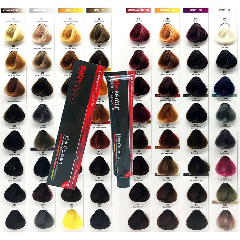 Factory Cheap Keratin Hair Dye color Permanent Hair Color  100ml