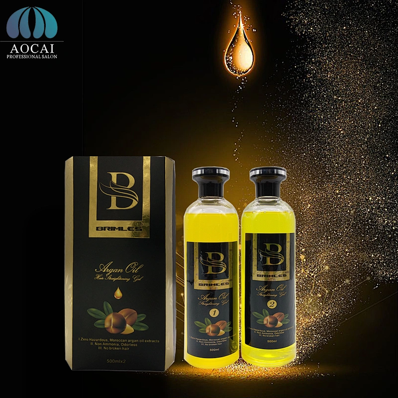 Health Argan oil easy home use straight Gel keratin oil 100% no harm hair straightening gel for straight and repair