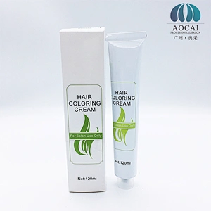 Hotsale Pearl paste salon use permanent professional hair dye cream with hair dye colour chart