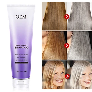 China purple color shampoo no yellow shampoo for balancing blonde & sliver shampoo