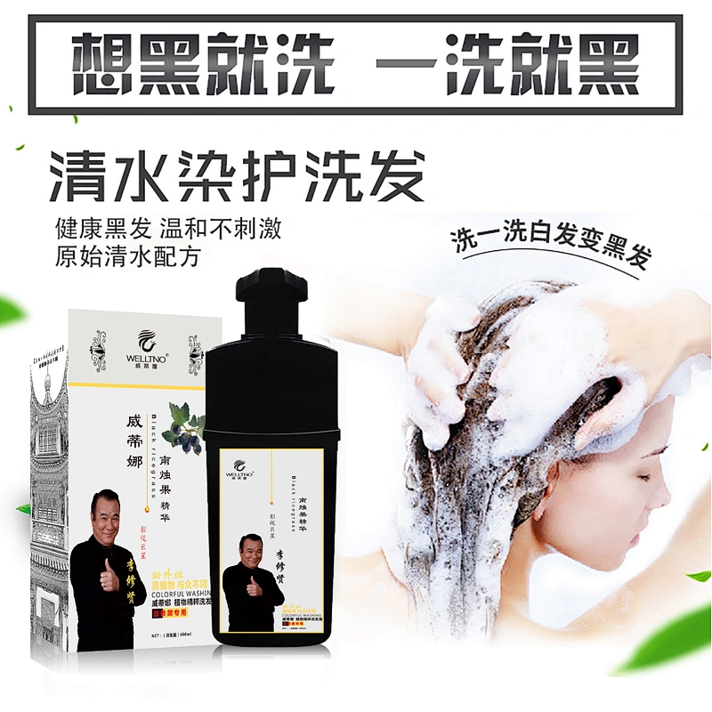 New Design Blueberry Hair Dye Shampoo Black Hair Shampoo color shampoo