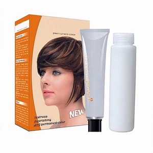 China Private Label Wholesale Anti allergy Home Use Organic Herbal Black Hair Color Dye Cream