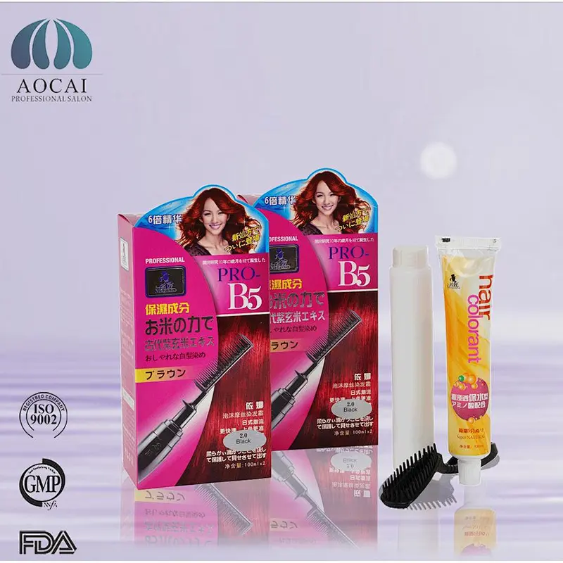 hair dye cream ice cream hair color with oxidant