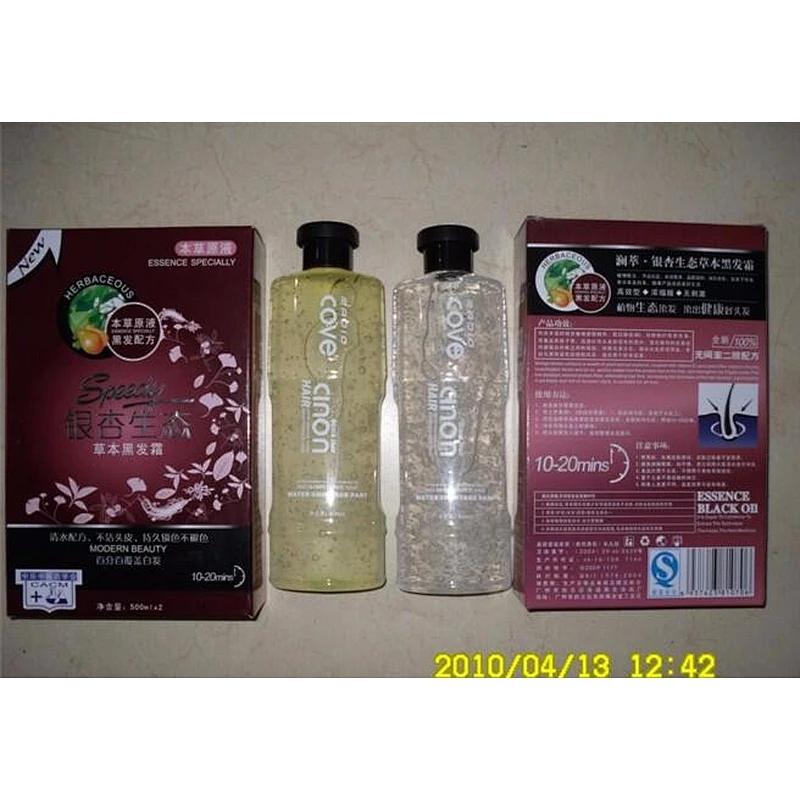 Natural Fruit Vinegar black gel professional Hair Color  For Covering gray hair