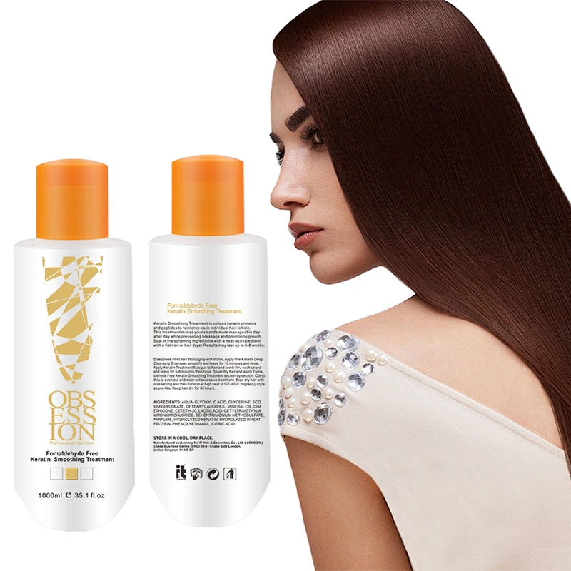 Private Label Brazil keratin protein treatment formaldehyde free keratin treatment