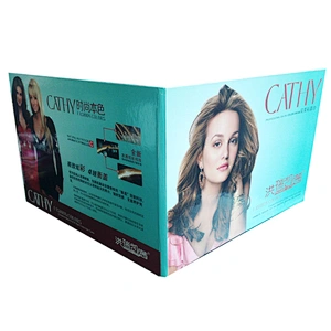 OEM 2 folds hair color chart manufacturers
