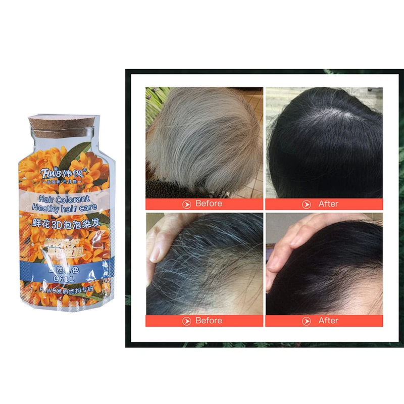 OEM Permanent Natural Hair Dye Color Colour Cream rich bubble hair colorant for Black hair