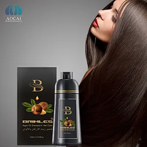 Fashion wholesale hair dye shampoo color for gray to black