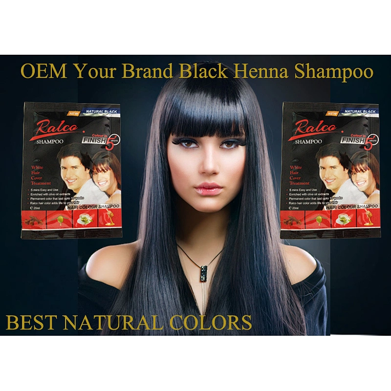 Natural black hair shampoo Long-lasting repair hair dye magic hair color