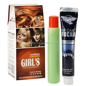 China Private Label Wholesale Anti allergy Home Use Organic Herbal Black Hair Color Dye Cream