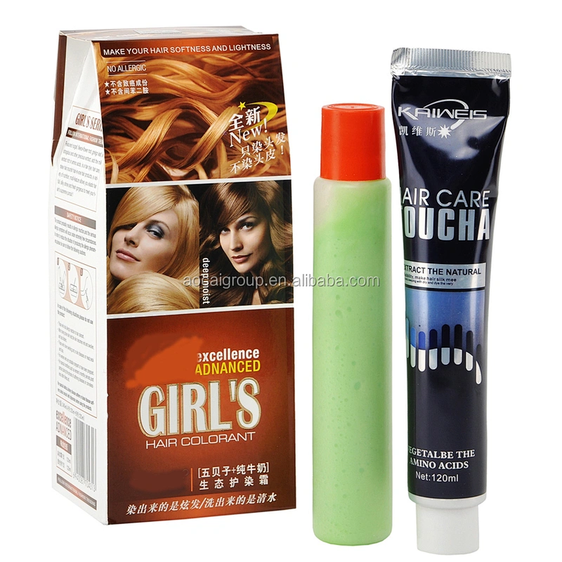 China Private Label Wholesale Anti allergy Home Use Organic Herbal Black Hair Color Dye Cream