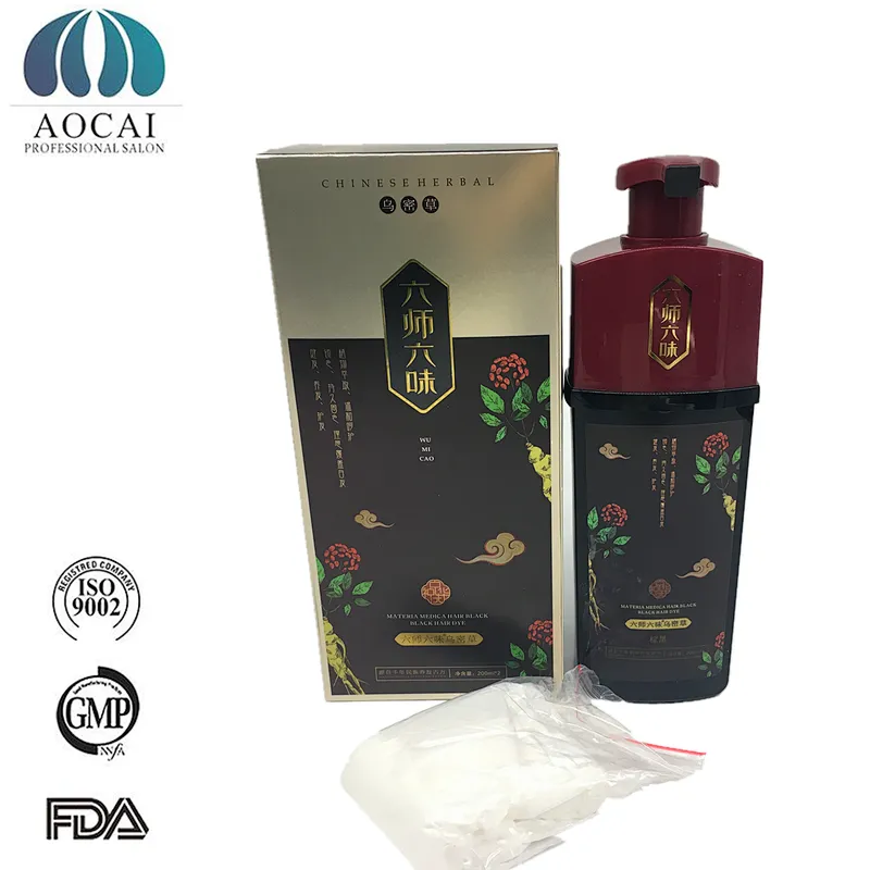 480ml  Hair Color Dye 5 Minutes Fast Hair Darkening Shampoo Natural  Black Hair Shampoo