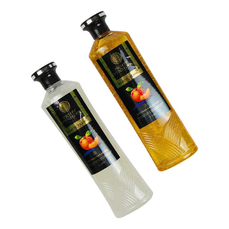 No ammonia color long lasting professional hair manicure gel hair color dye  black hair dye gel 500ml*2