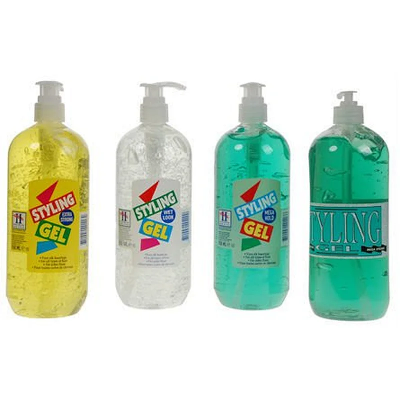 Strong sticky hair styling gel