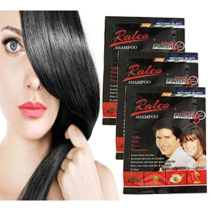 Natural black hair shampoo Long-lasting repair hair dye magic hair color