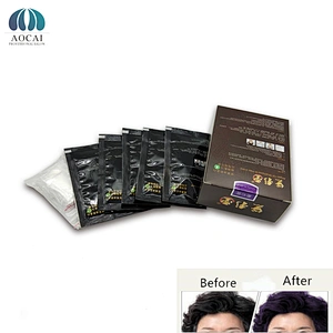 Home use sachet hair darkening shampoo  hair color cream hair dye shampoo black