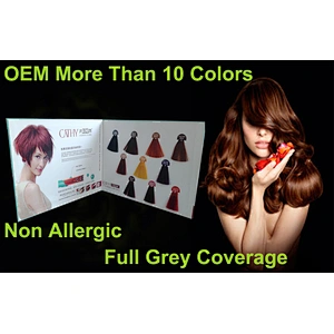 OEM 2 folds hair color chart manufacturers