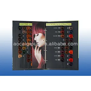 Customize hair dye color chart / hair color swatch book