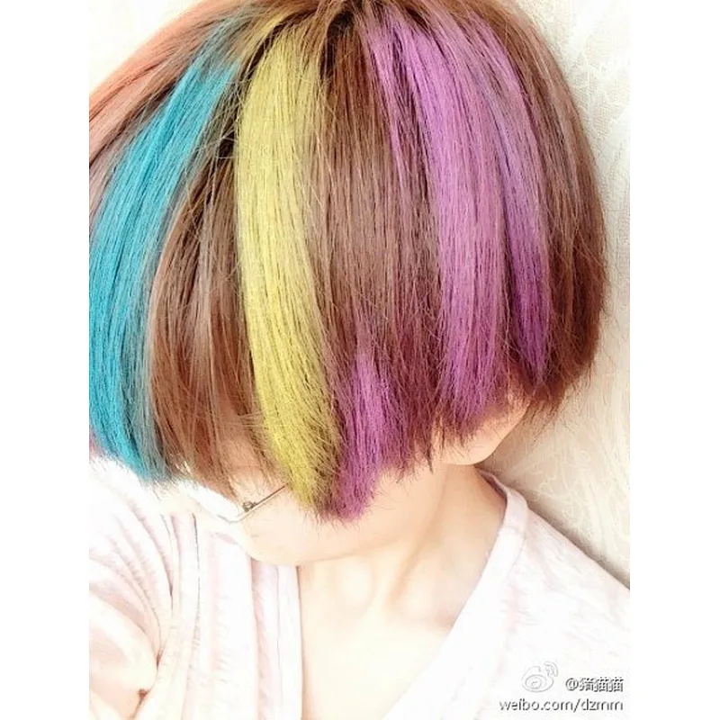 Party colors clay color wax hair color styling