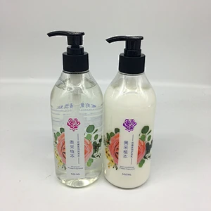 Rose plant extract hair shampoo  and conditioner Flower fragrance  clear shampoo for oily hair