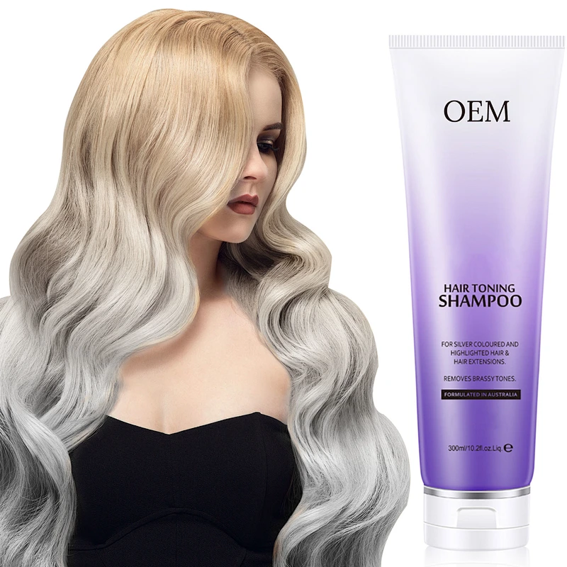 China purple color shampoo no yellow shampoo for balancing blonde & sliver shampoo