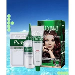 Henna hair color cream with bulk hydrogen peroxide