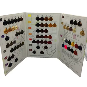 Catalogue swatch book human swatches hair color chart for Hair Color Cream