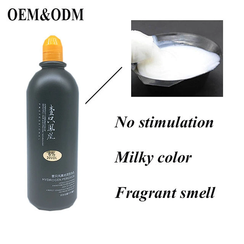 OEM/ODM professional free samples organic hair bleach cream hair color developer