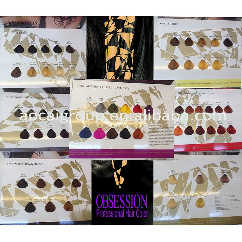 Hair Color selector/ color chart /color swatch book