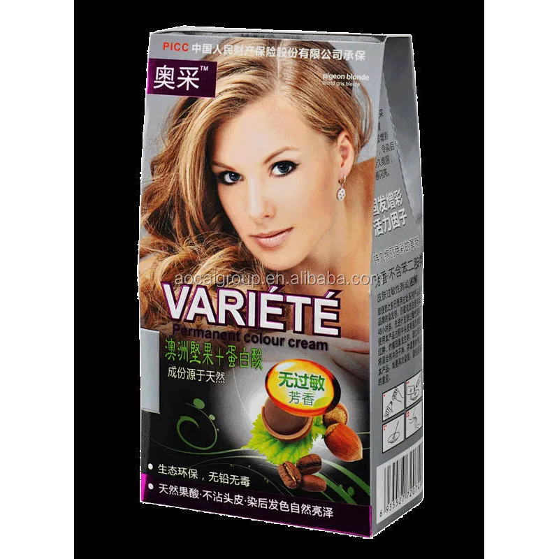 VARIETE halal permanent hair color cream