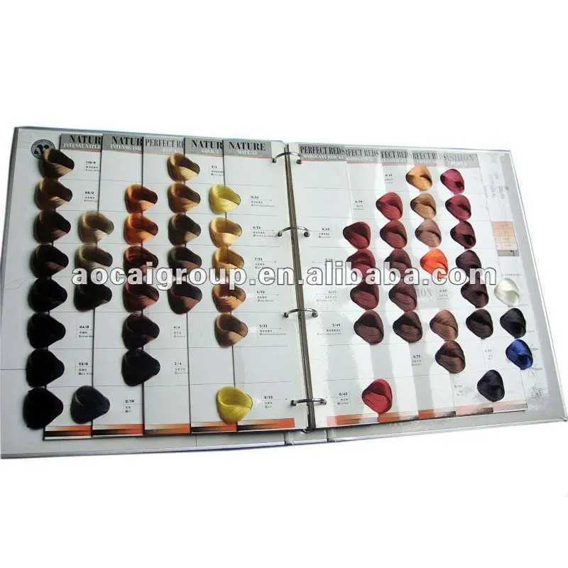 Customize hair dye ice cream hair color chart with 55 colors