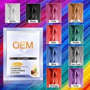 Factory semi permanent  hair color manicure peroxide free ammonia free hair color wax OEM