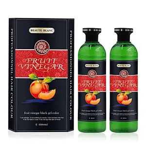 Fruit vinegar black gel hair dye 500ml*2