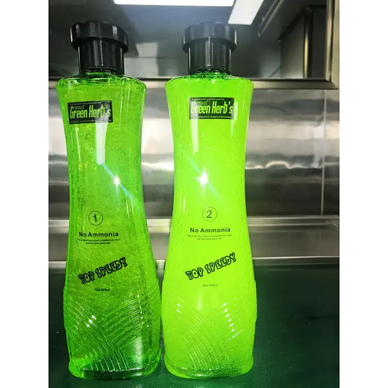 OEM Hair color oil perfect gray coverage black hair dye gel 500ml*2
